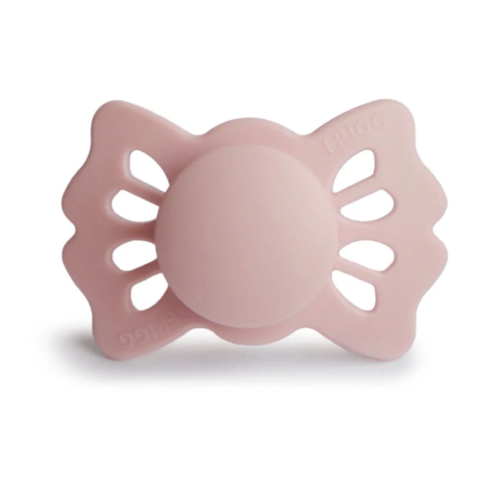 FRIGG Baby's First Pacifier Set | Floral Heart Blush
