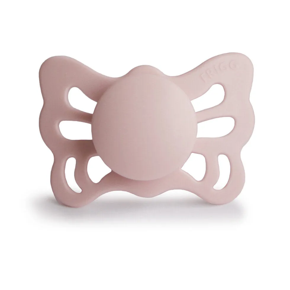 FRIGG Baby's First Pacifier Set | Floral Heart Blush