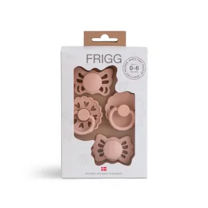 FRIGG Baby's First Pacifier Set | Floral Heart Blush