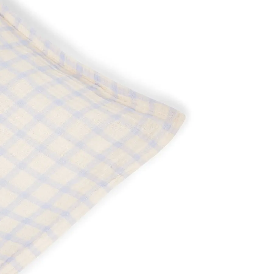 Gingham Sky Muslin Junior Bedset - Cot