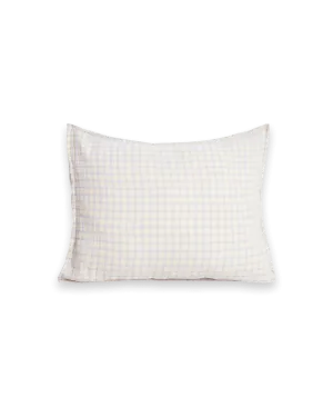 Gingham Sky Muslin Pillowcase