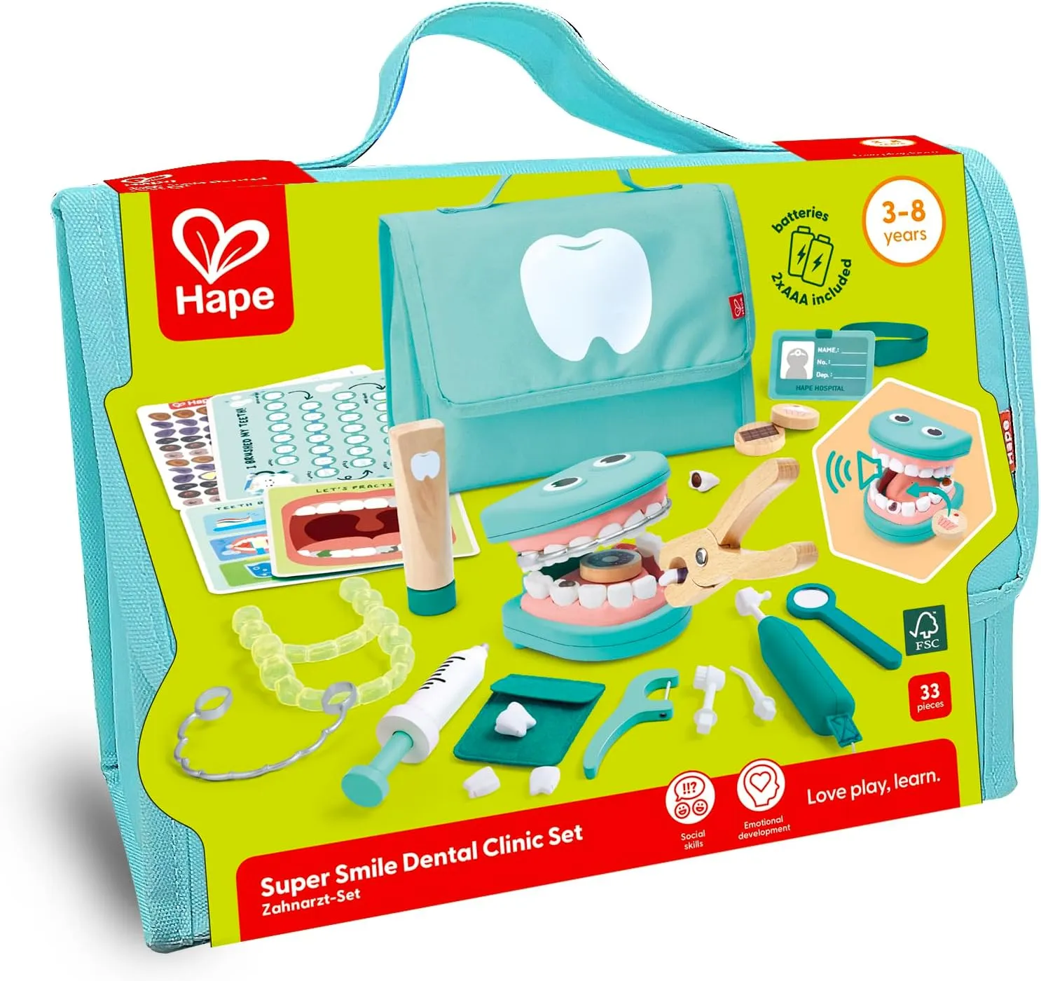 Hape Role Play | Super Smile Dental Clinic Set