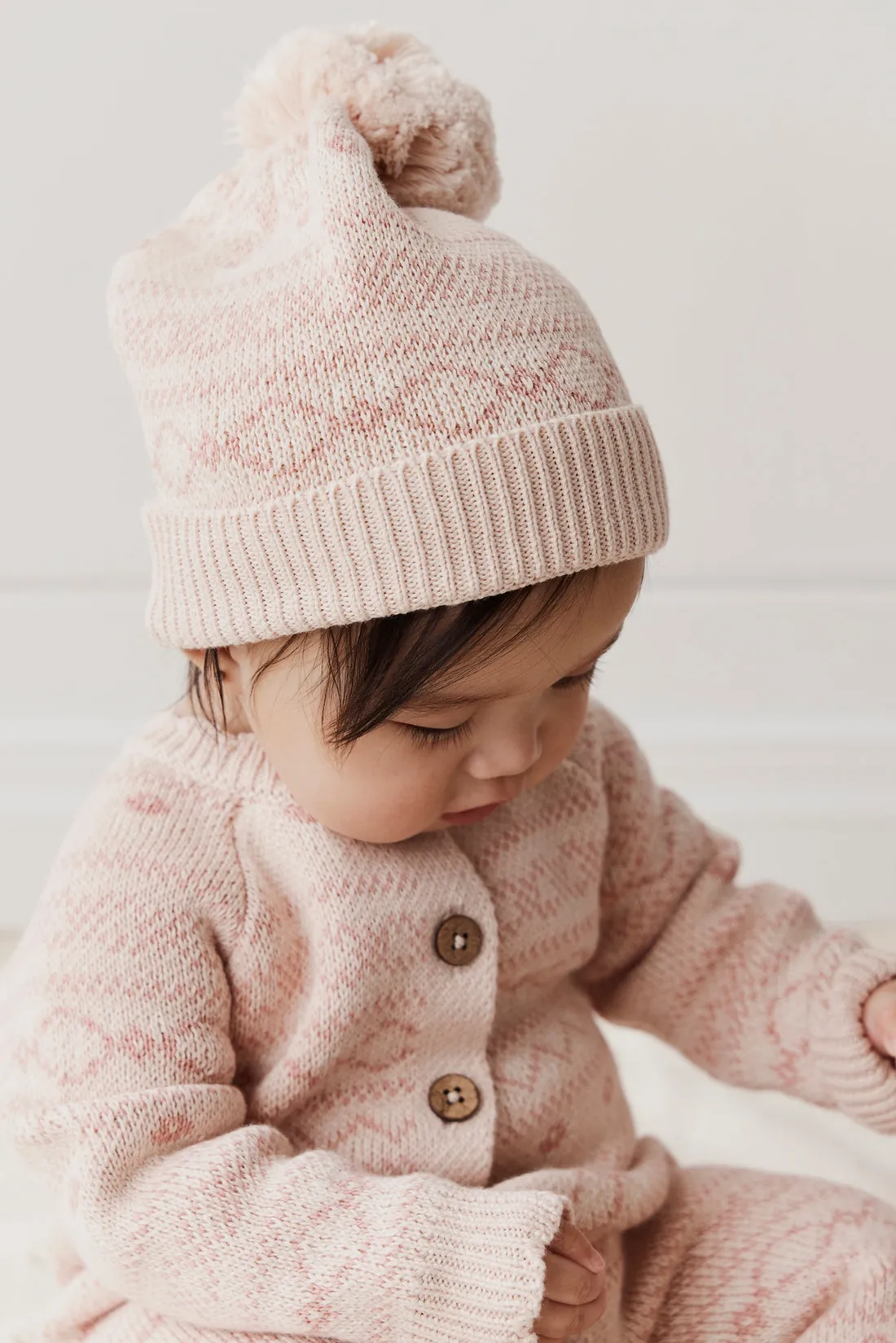 Hat Millie | Fairisle Whisper Pink