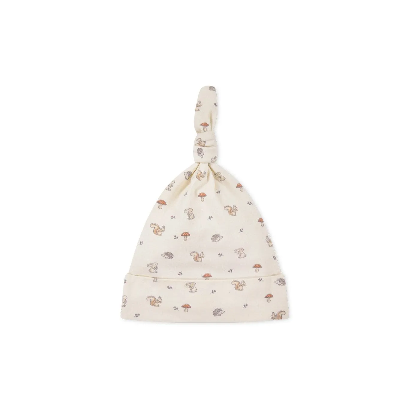 Hat Organic Cotton Knot Beanie | Woodland Friends