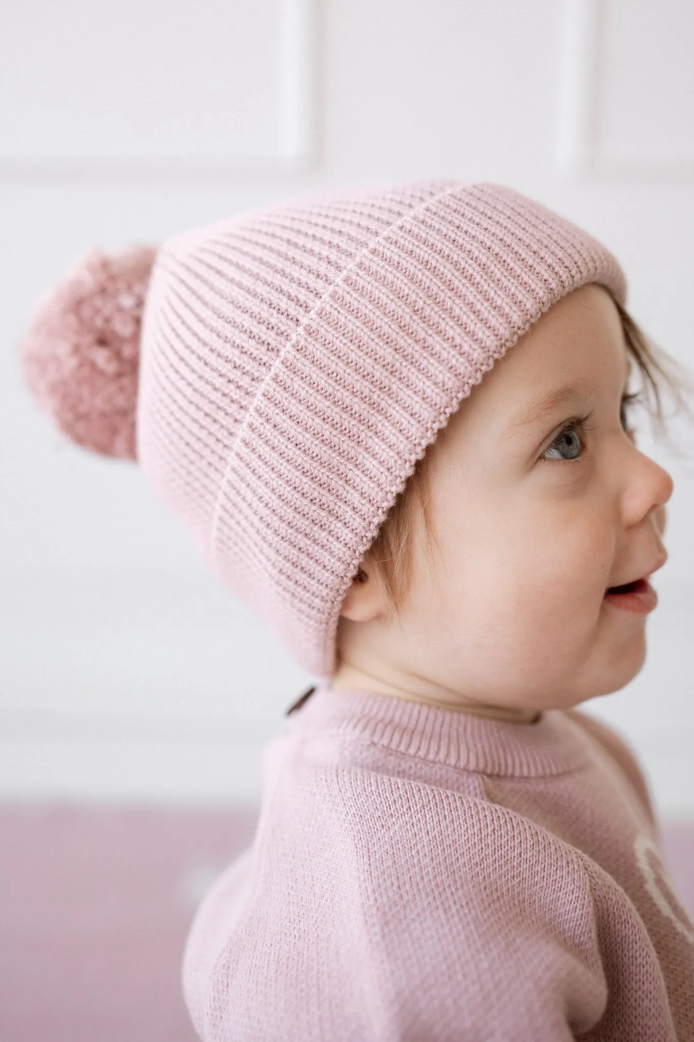 Hat Pom Pom | Powder Pink