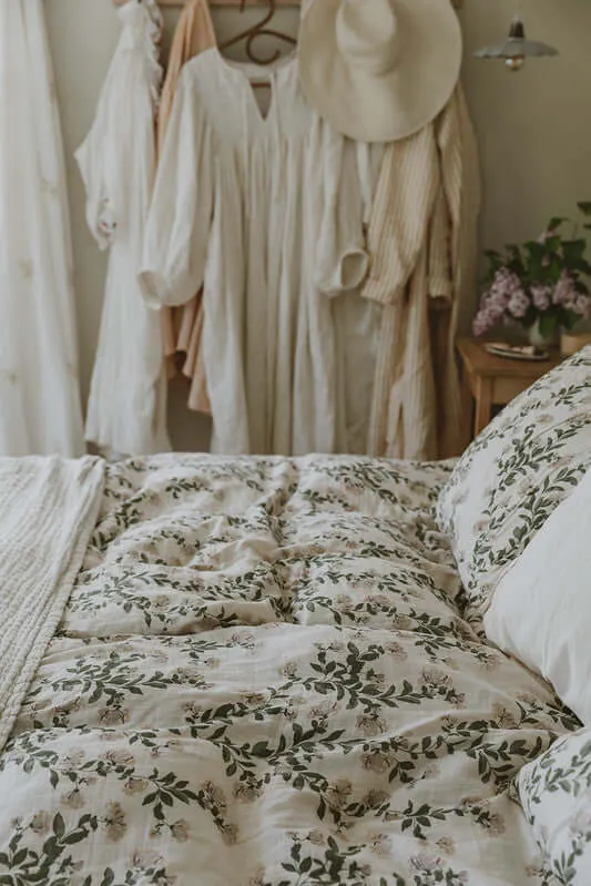 Honeysuckle Muslin Adult Bedset - Single