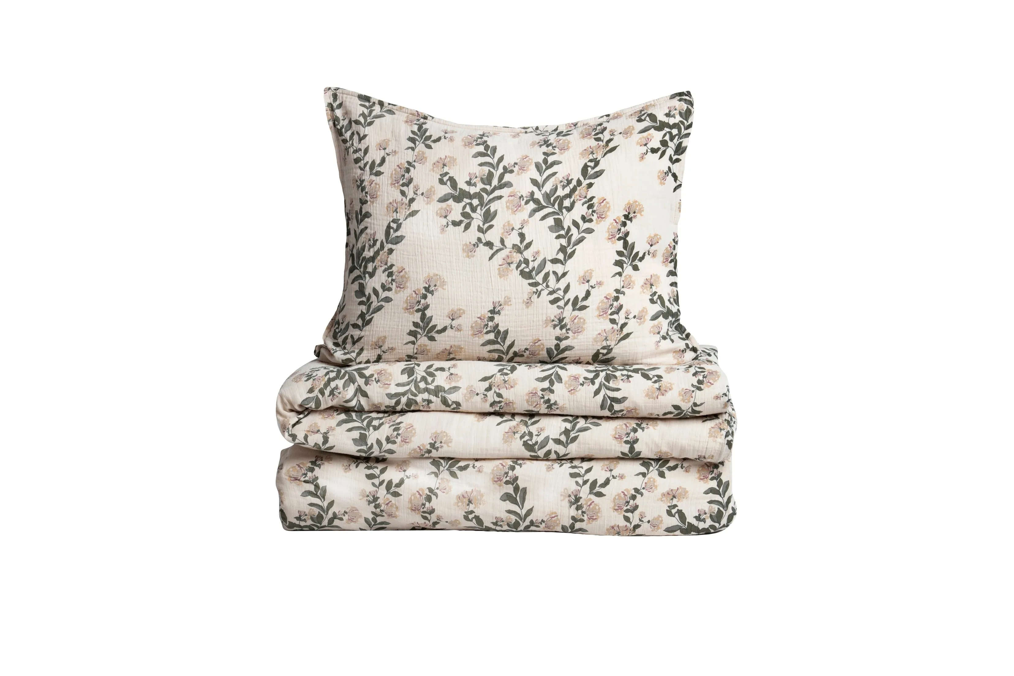 Honeysuckle Muslin Adult Bedset - Single