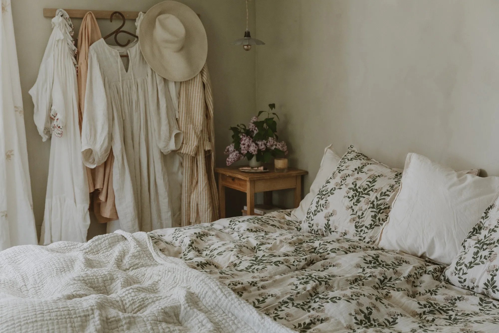 Honeysuckle Muslin Double EU Duvet Cover
