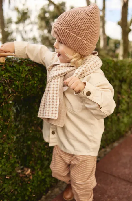 Houndstooth Scarf | Natural