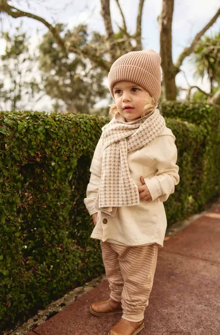 Houndstooth Scarf | Natural