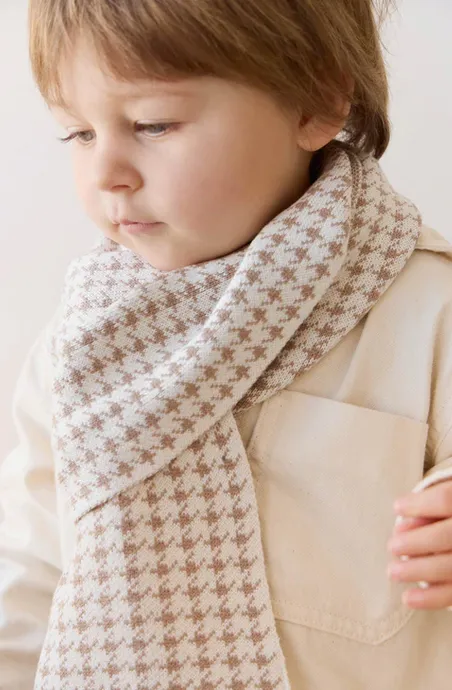 Houndstooth Scarf | Natural