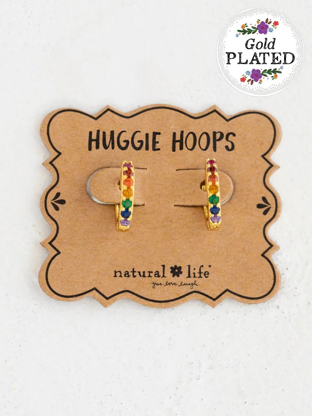 Huggie Hoops | Rainbow