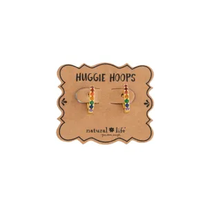 Huggie Hoops | Rainbow