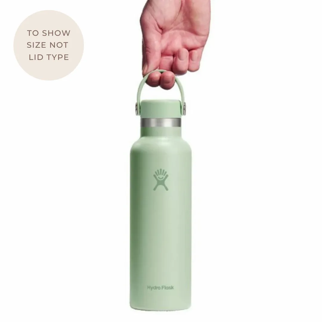 Hydroflask Drink Bottle 21oz (621ml) Standard STRAW Cap - Aloe