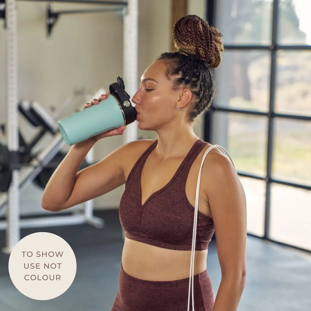 Hydroflask Shaker Bottle 24oz - Black 709mL Insulated