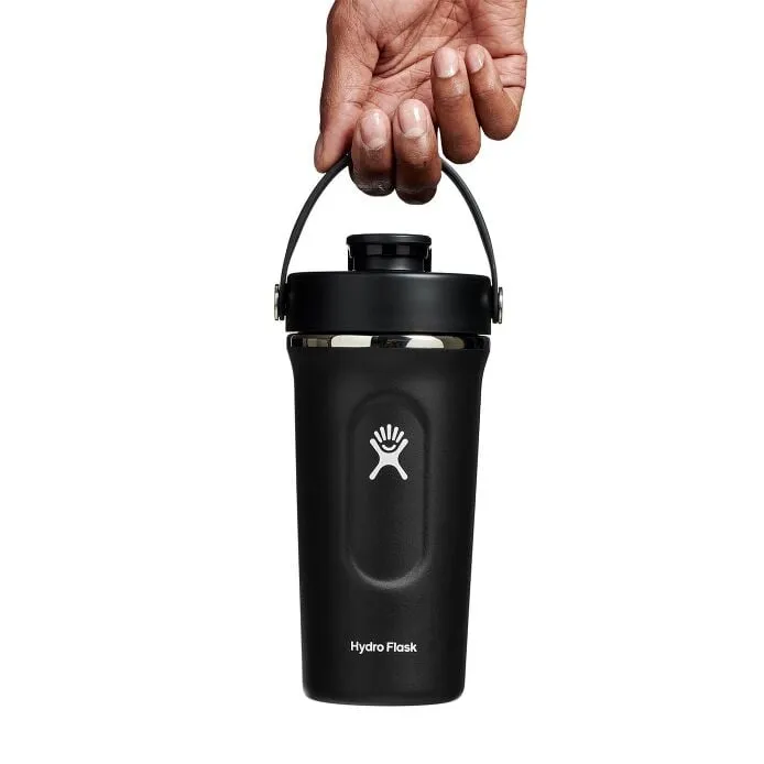Hydroflask Shaker Bottle 24oz - Black 709mL Insulated