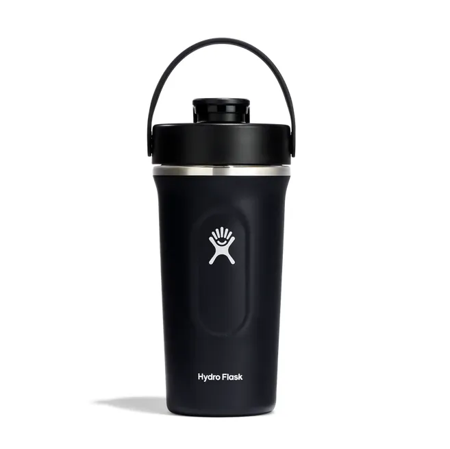Hydroflask Shaker Bottle 24oz - Black 709mL Insulated