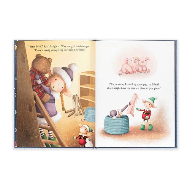 Jellycat Christmas Book Eldo Elf and the Patchwork Bashful Bunny