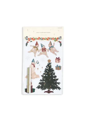 Konges Sløjd Christmas Window Decoration Set | Let it Snow