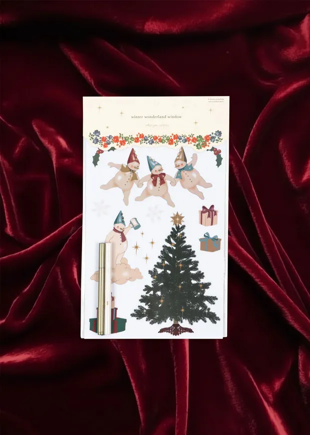 Konges Sløjd Christmas Window Decoration Set | Let it Snow