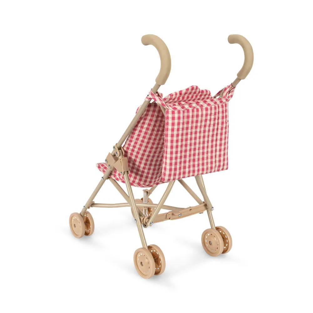 Konges Sløjd Doll Stroller | Cheeky Bubblegum Check