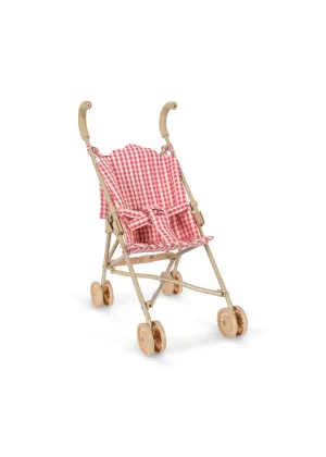 Konges Sløjd Doll Stroller | Cheeky Bubblegum Check
