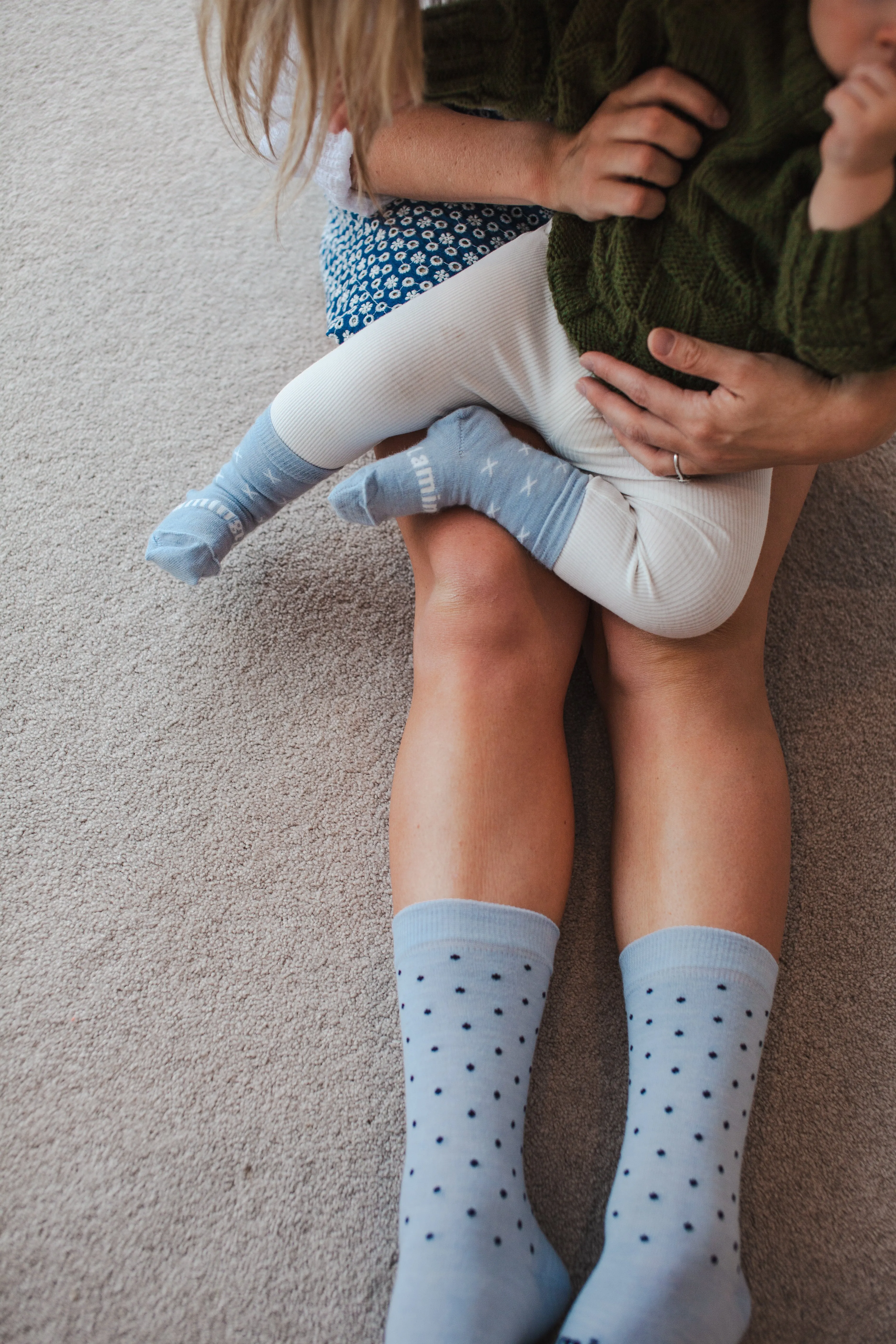 Lamington CREW Merino Socks | Cornflower