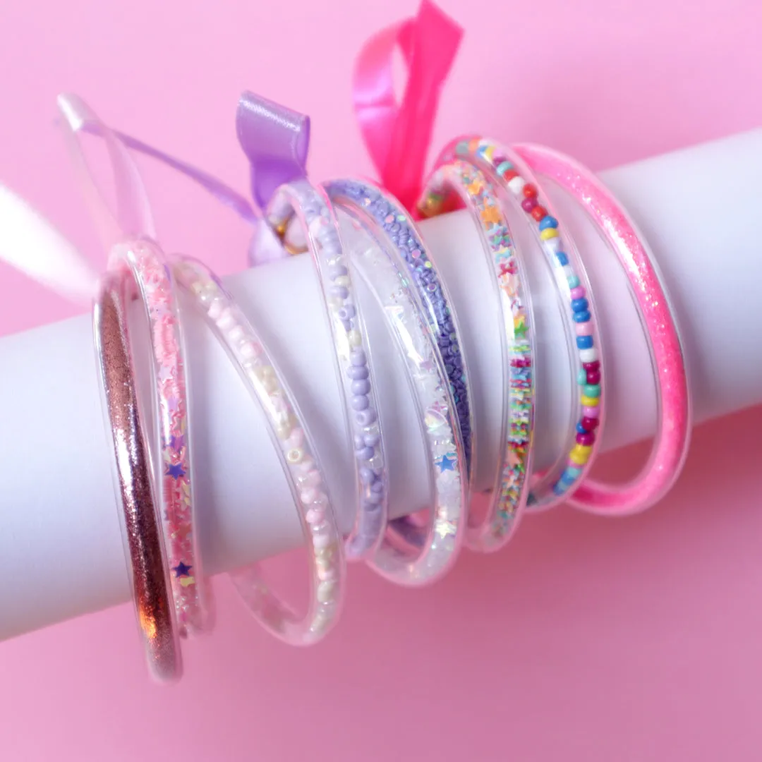 Lauren Hinkley Bracelet | Pastel Pink Glitter 3 Pack