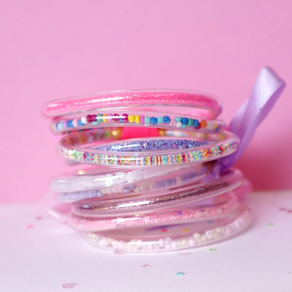 Lauren Hinkley Bracelet | Pastel Pink Glitter 3 Pack