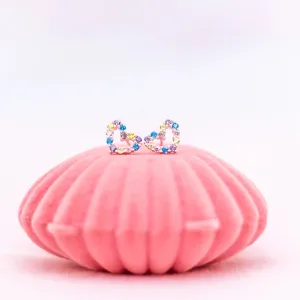Lauren Hinkley Earrings | Rainbow Connection Heart in Velvet Box