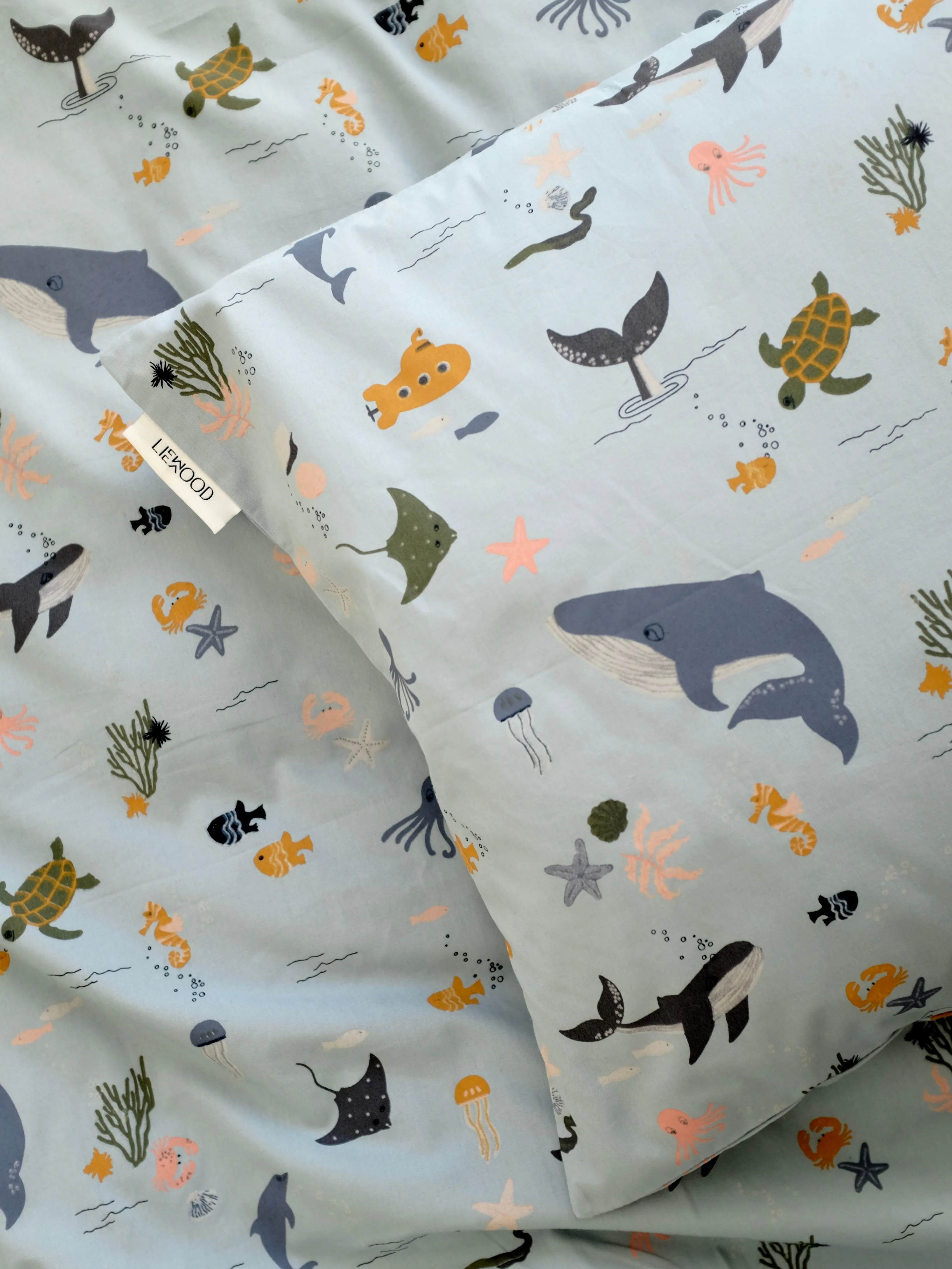Liewood Bedding - Sea Creature Mix - Single Danish