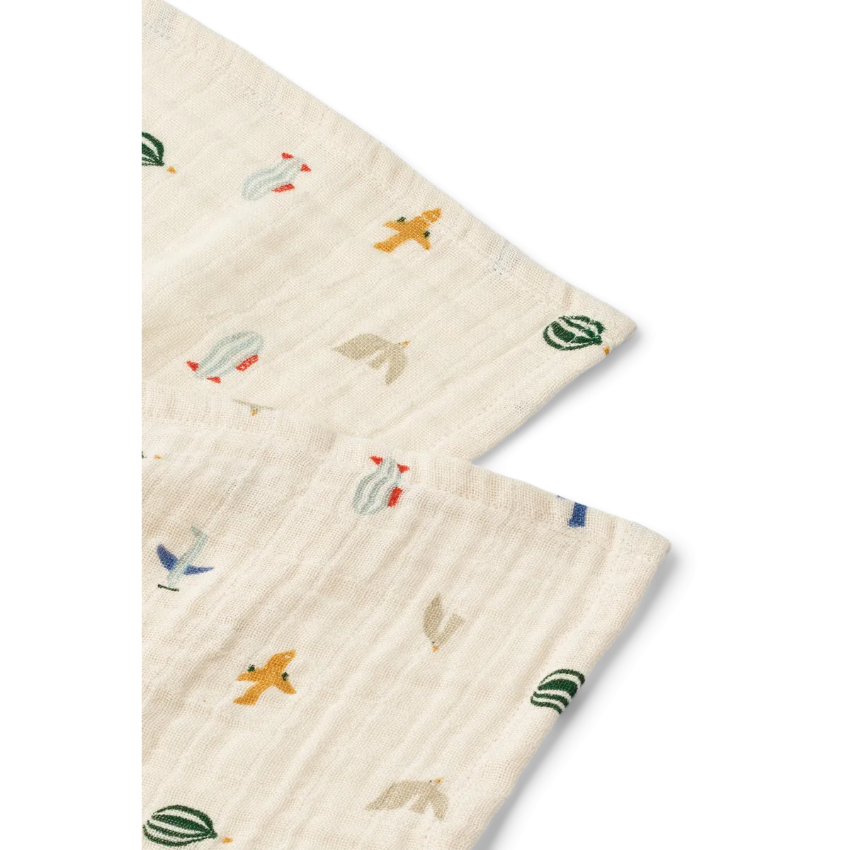 Liewood Lewis Muslin Cloth - Aviator Ecru 2 Pack
