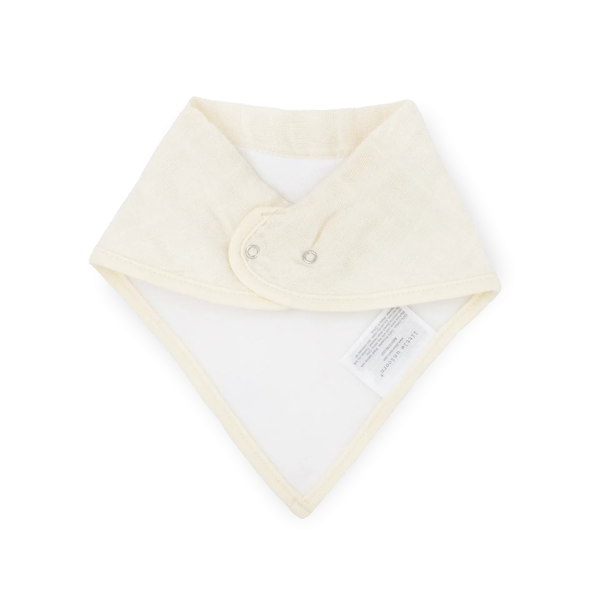 Little Unicorn Fleece Bandana Bib 4 Pack | Taupe Cross