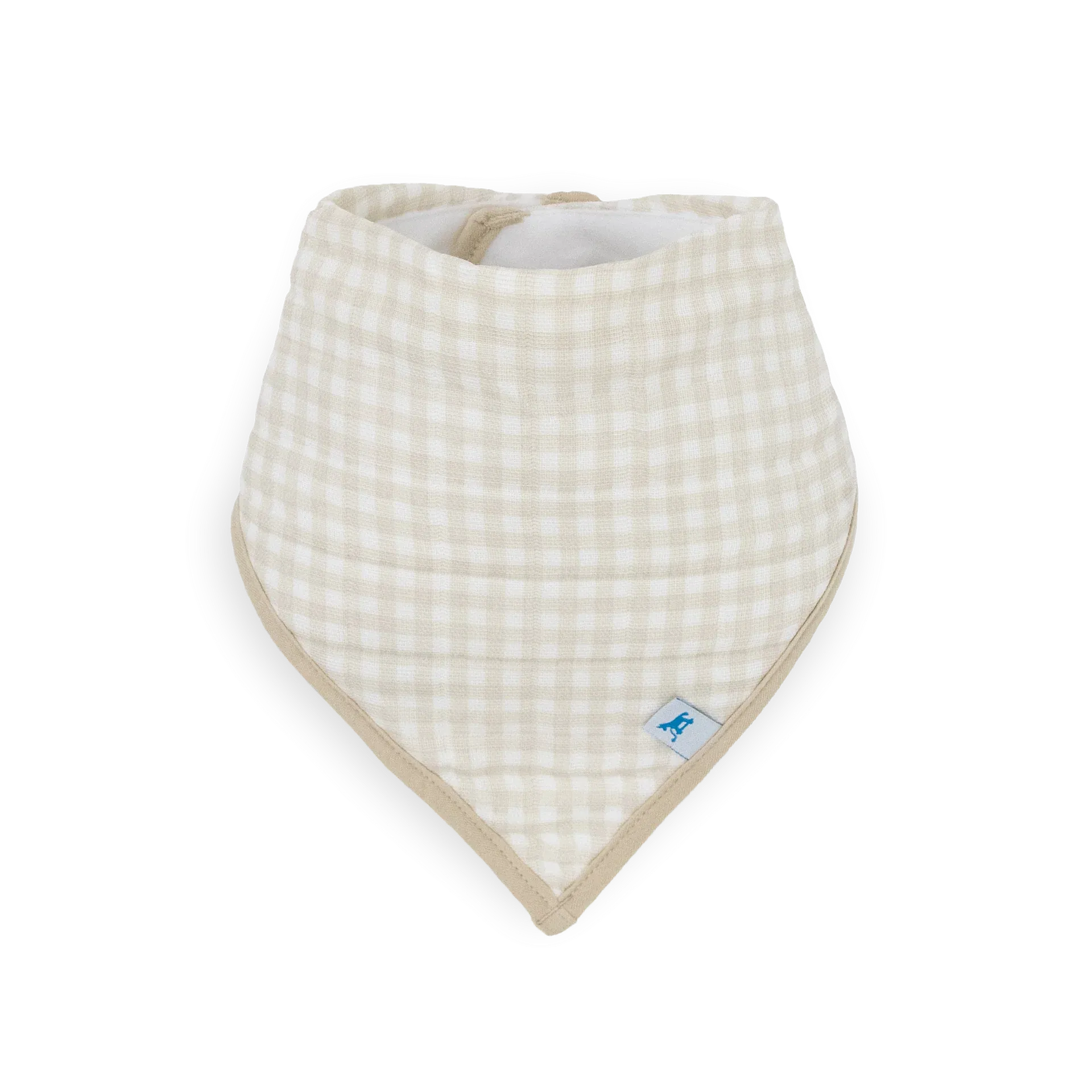 Little Unicorn Fleece Bandana Bib 4 Pack | Taupe Cross