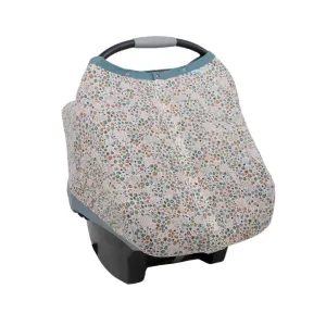 Little Unicorn Muslin Car Seat Canopy V2 | Pressed Petals
