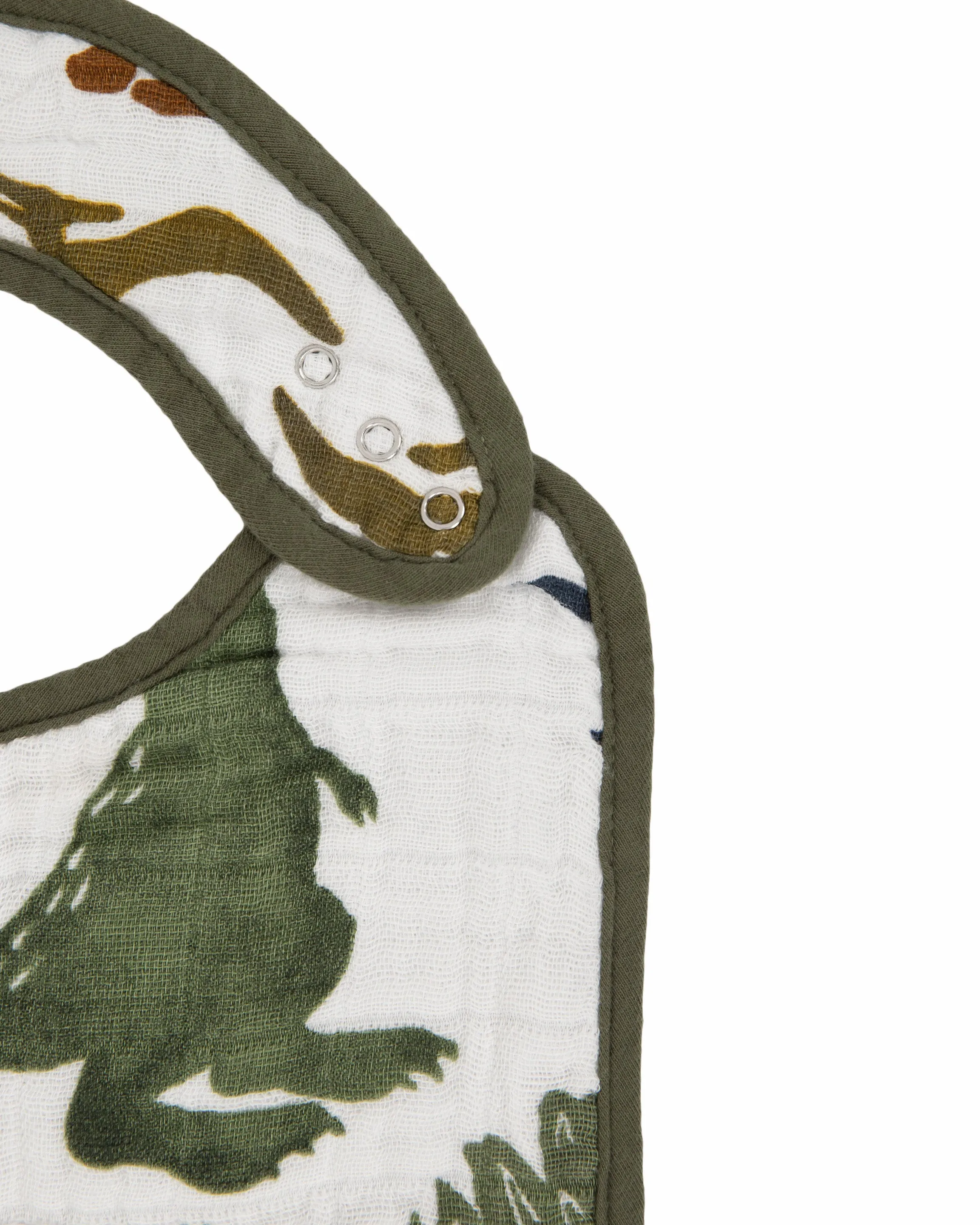 Little Unicorn Muslin Classic Bib 3 Pack | Dino Friends