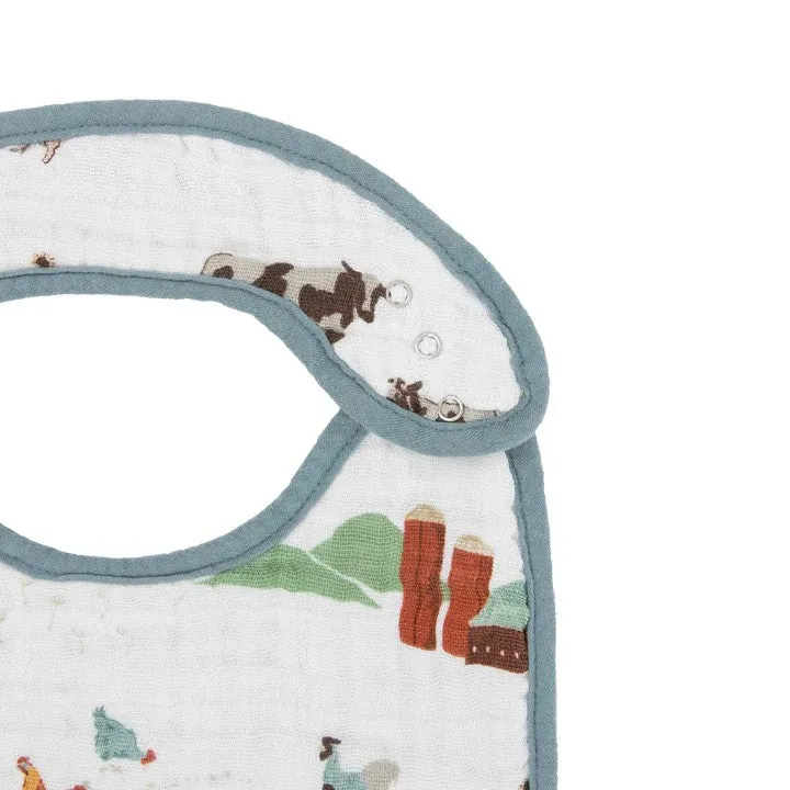 Little Unicorn Muslin Classic Bib 3 Pack | Farmyard
