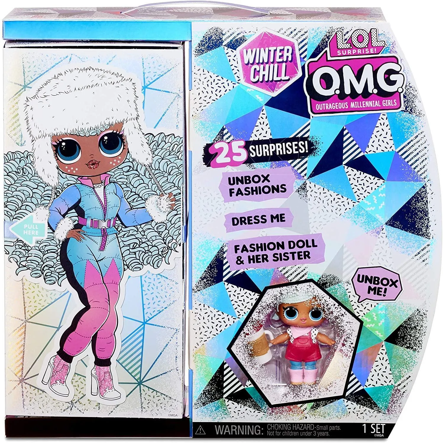 LOL Surprise OMG Winter Chill ICY Gurl Fashion Doll and Brrr BB Doll