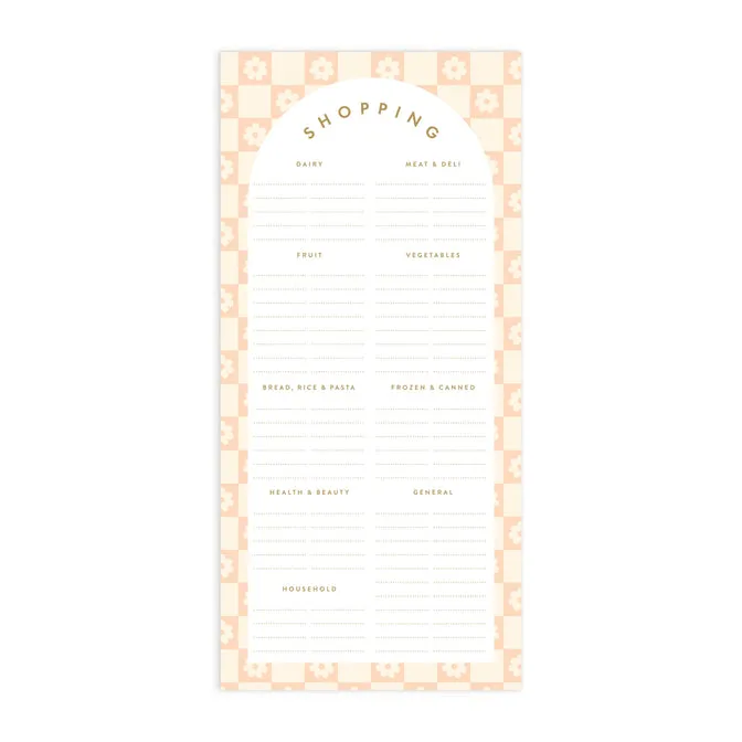 Magnet Notepad | Shopping List DLE | Daisy Grid