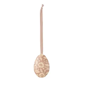 Maileg Easter | Egg Ornament | Flowers DARK POWDER