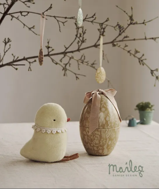 Maileg Easter | Egg Ornament | Flowers YELLOW