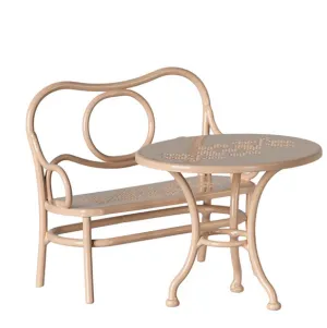 Maileg Furniture MOUSE - Café Set - Pale Pink
