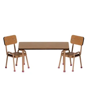 Maileg Furniture MOUSE - Table and Chair Set Dark Powder
