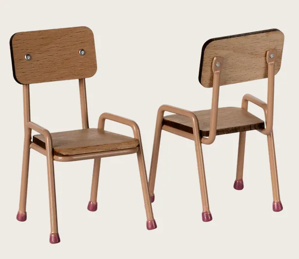 Maileg Furniture MOUSE - Table and Chair Set Dark Powder