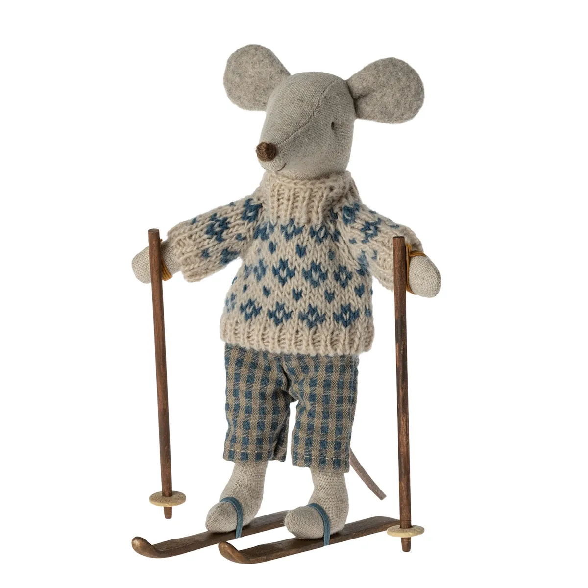 Maileg Mouse | Winter Mouse with Skis Dad
