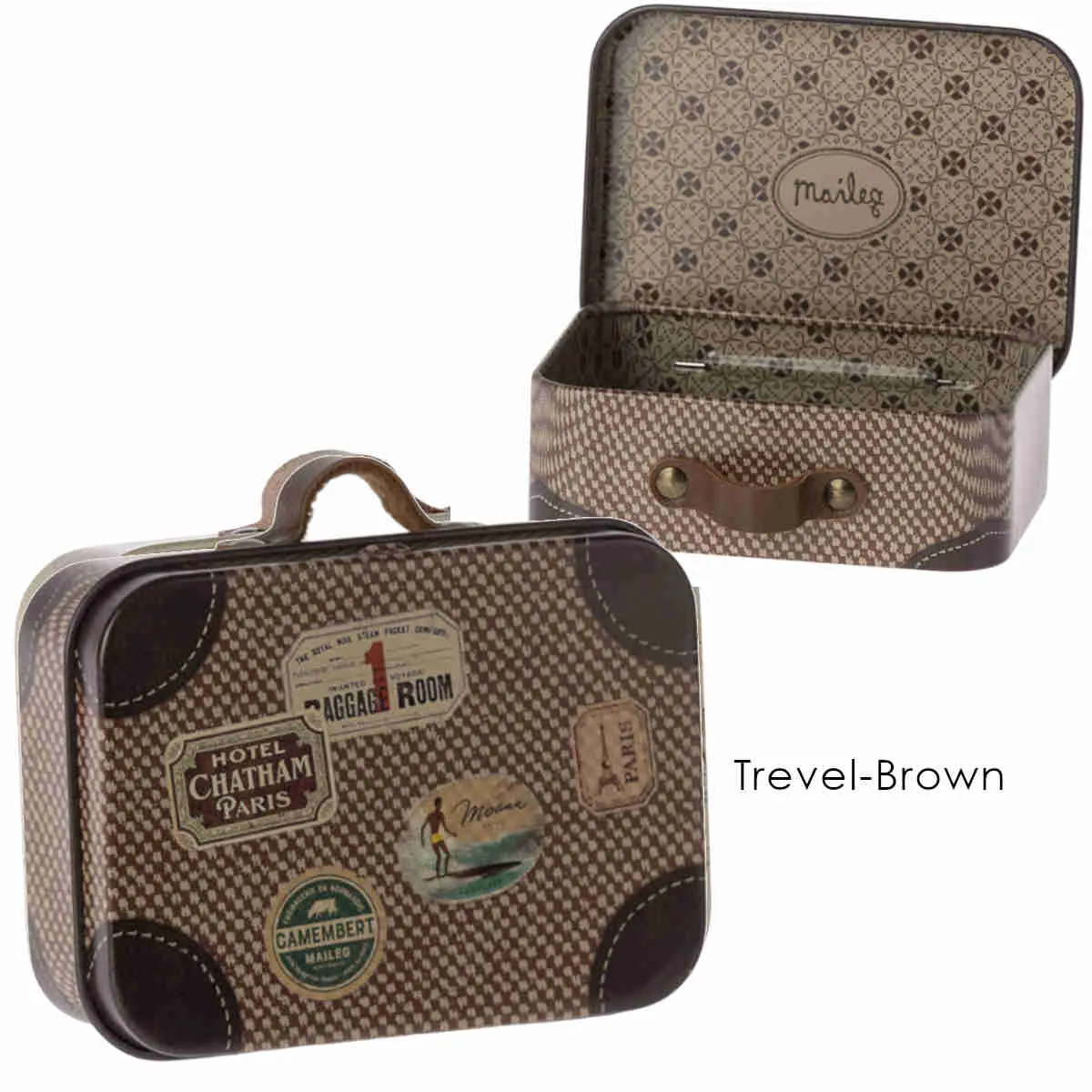 Maileg Winter Ski Mouse with a FREE Suitcase, Dad