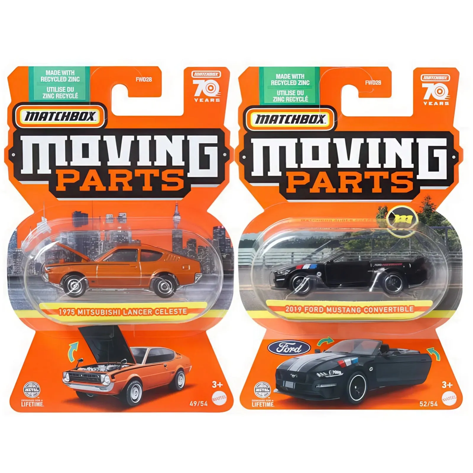Matchbox 1:64 Car Moving Parts - Assorted