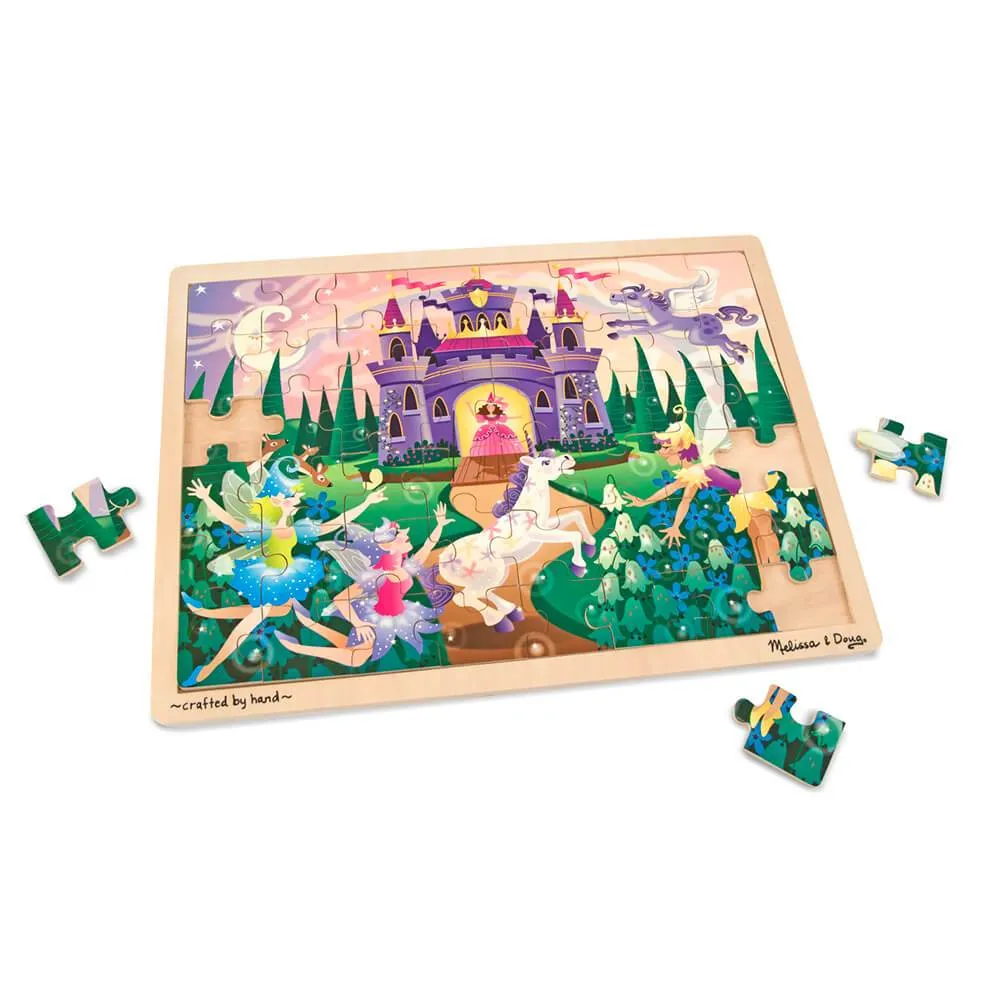 Melissa & Doug - 48 Piece Wooden Jigsaw Puzzle Fairy Fantasy