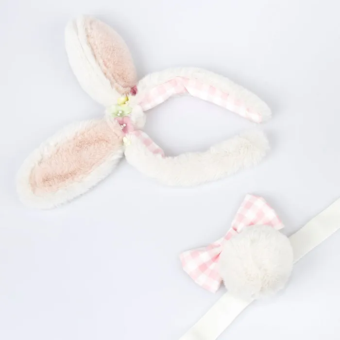 Meri Meri Easter Plush Bunny Ears & Tail Set