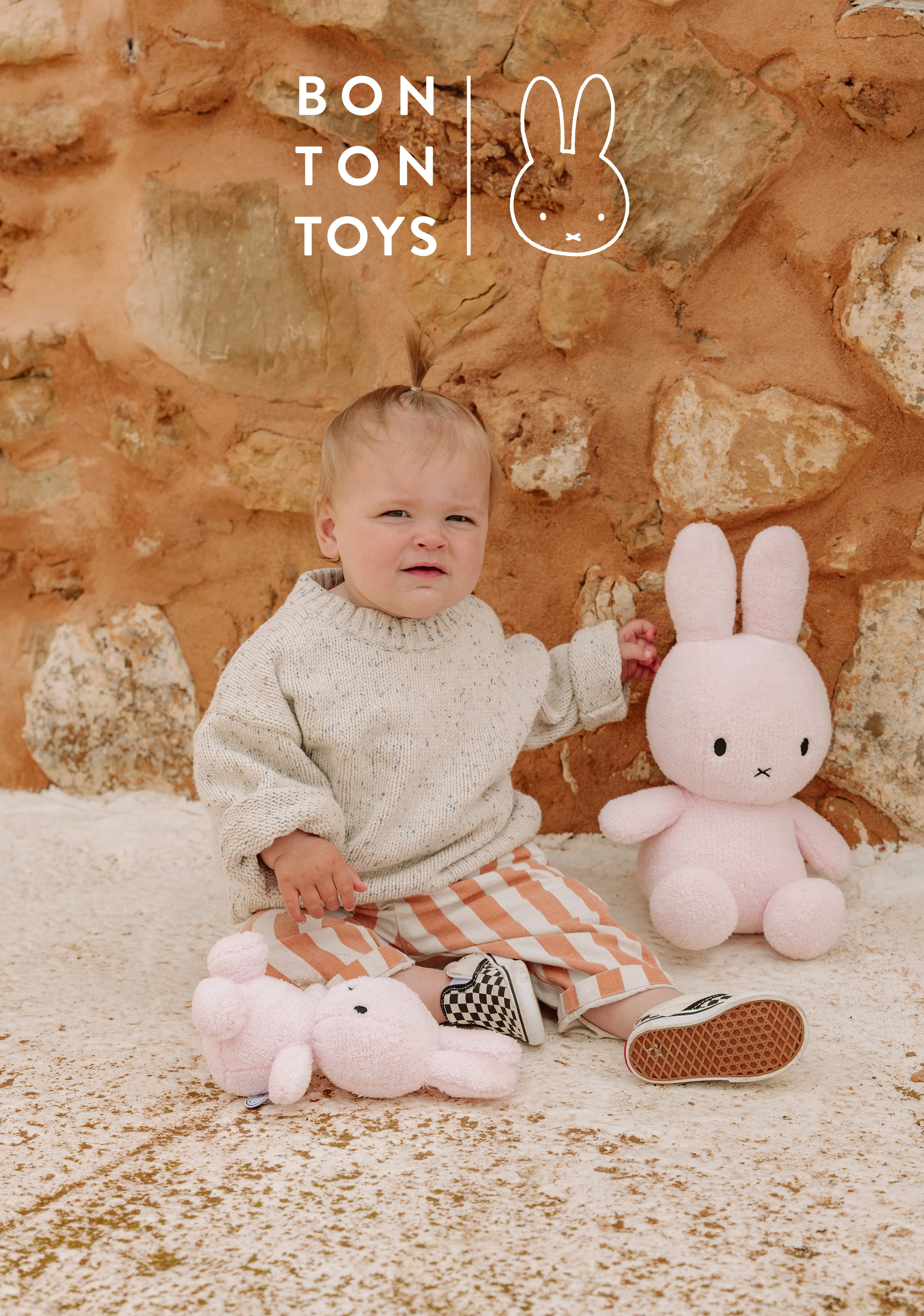 Miffy Sitting Terry Light Pink - 23 cm